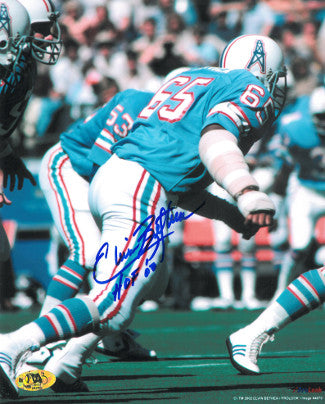 Elvin Bethea Autographed Houston Oilers 8x10 Photo HOF 03-Powers Sports Memorabilia