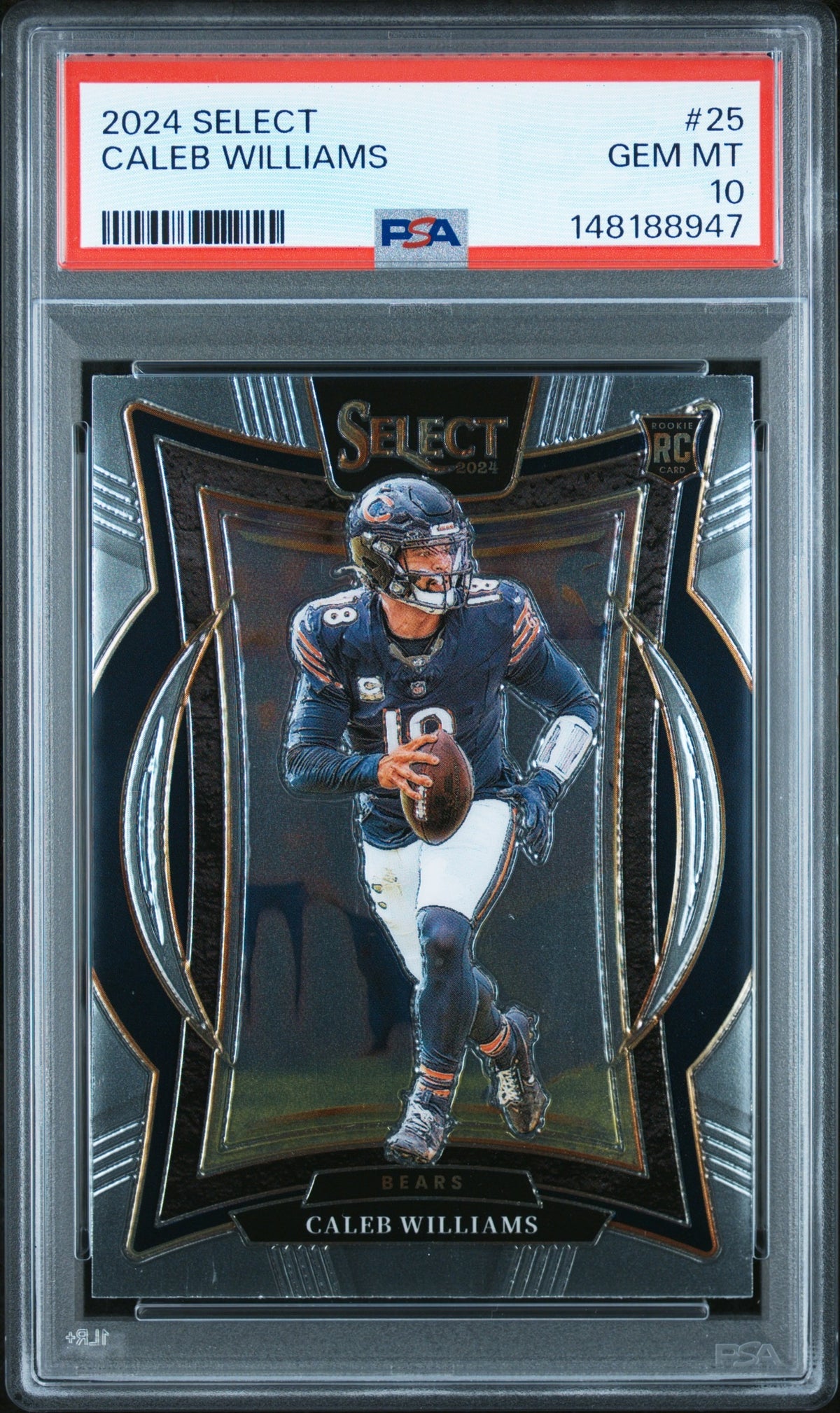 Caleb Williams 2024 Panini Select Rookie Card #25 PSA 10-Powers Sports Memorabilia