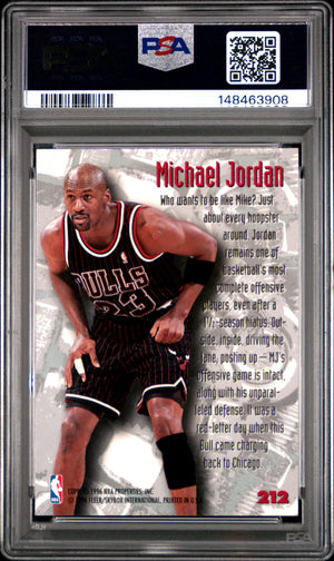 Michael Jordan 1995 Fleer Metal Nuts & Bolts Chicago Bulls Basketball Card #212 Graded PSA 8 Cert #148463908-Powers Sports Memorabilia