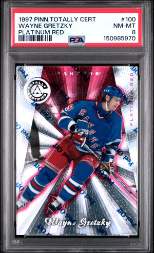 Wayne Gretzky 1997 Pinnacle Red Card #100 PSA 8 /6199-Powers Sports Memorabilia