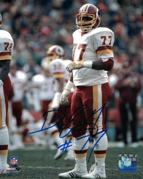Darryl Grant Signed Washington Redskins 8x10 Photo-Powers Sports Memorabilia