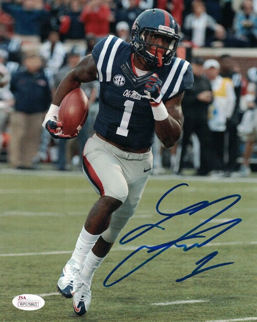 LaQuon Treadwell Ole Miss Rebels Signed 8x10 Photo – JSA Authenticated-Powers Sports Memorabilia