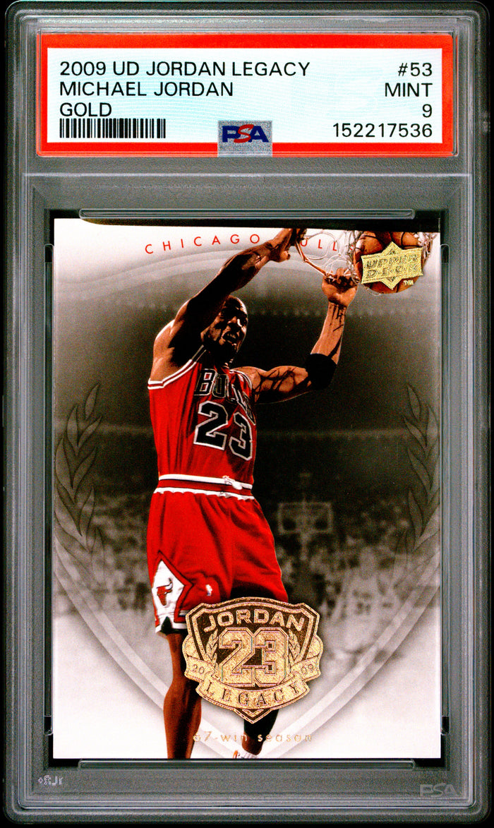 Michael Jordan 2009 Upper Deck Legacy Gold Card #53 PSA 9-Powers Sports Memorabilia