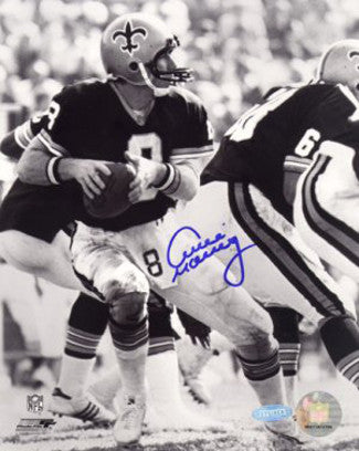 Archie Manning Autographed New Orleans Saints NFL 16x20 Photo B&W - Steiner Hologram-Powers Sports Memorabilia