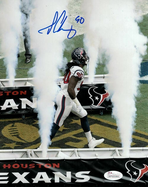 Jadeveon Clowney Signed Houston Texans 8x10 (Smoke) Photo – JSA Authenticated-Powers Sports Memorabilia