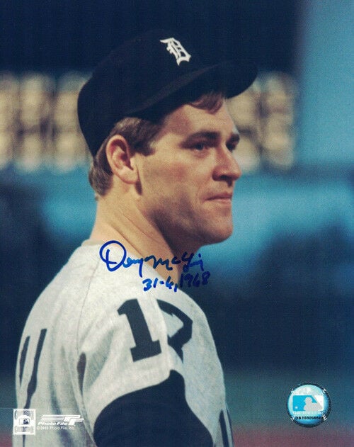 Denny McLain Signed Detroit Tigers 8x10 Photo (Close Up) 31-6-Powers Sports Memorabilia