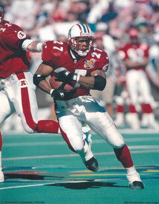 Eddie George unsigned Tennessee Oilers Pro Bowl 8 x 10 Photograph #27-Powers Sports Memorabilia