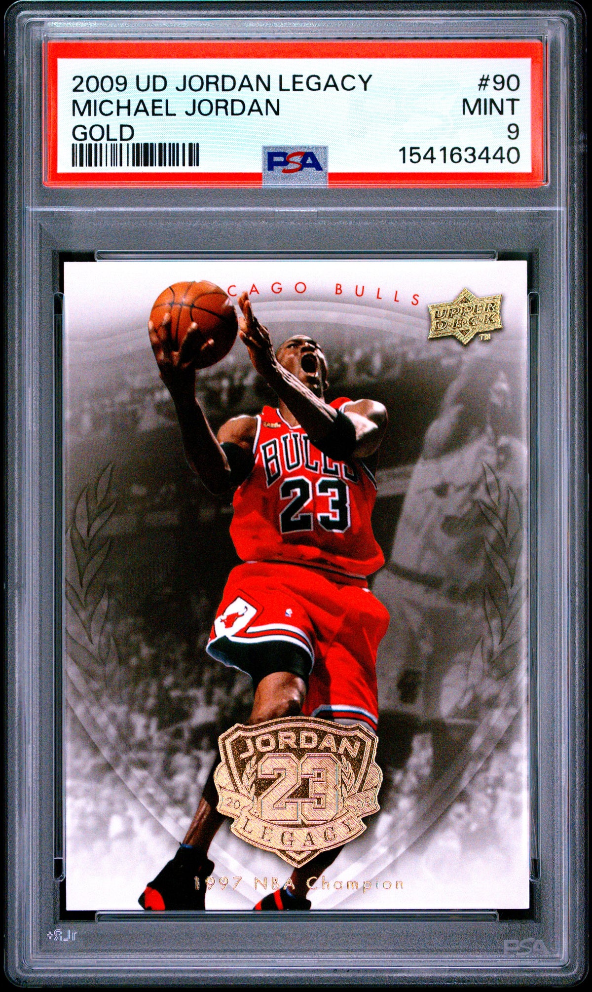 Michael Jordan 2009 Upper Deck Legacy Gold Card #90 PSA 9