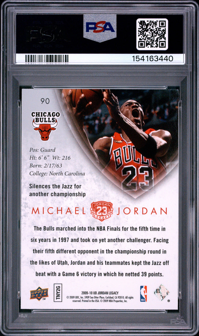 Michael Jordan 2009 Upper Deck Legacy Gold Card #90 PSA 9-Powers Sports Memorabilia