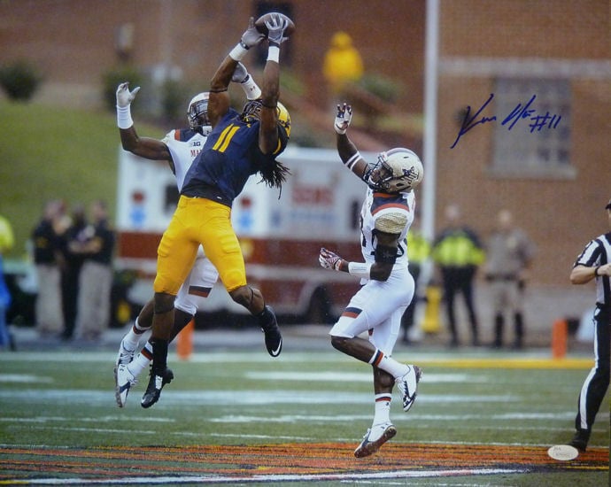Kevin White West Virginia Mountaineers Signed 16x20 photo (Vs Marlyand) JSA-Powers Sports Memorabilia