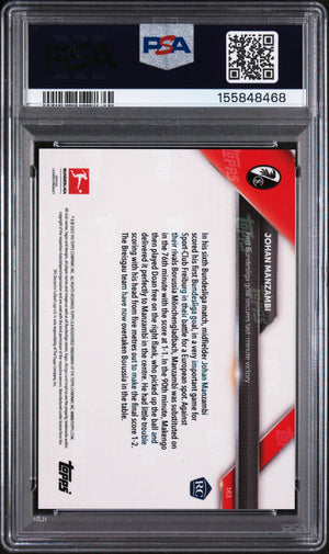 Johan Manzambi 2024 Topps NOW Orange RC Rookie Card #163 PSA 10 12/25