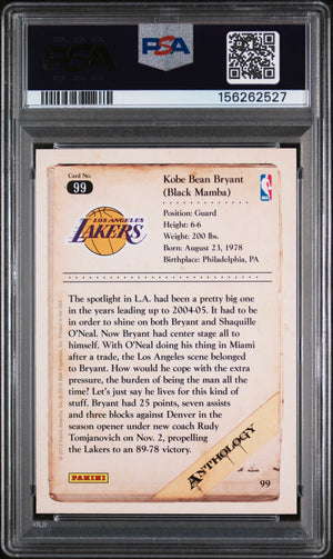 Kobe Bryant 2012 Panini Kobe Anthology Lakers Card #99 PSA 9