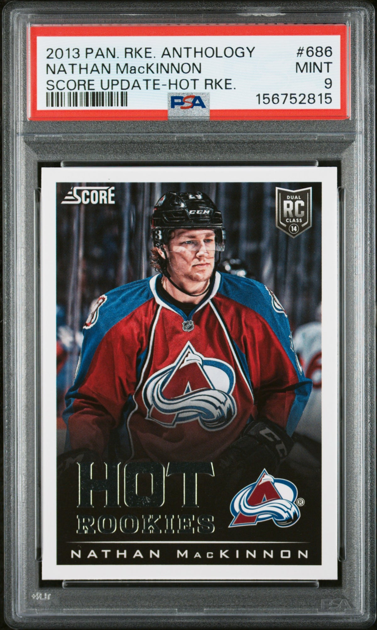 Nathan MacKinnon 2013 Panini RC Rookie Card #686 PSA 9