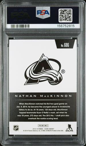 Nathan MacKinnon 2013 Panini RC Rookie Card #686 PSA 9