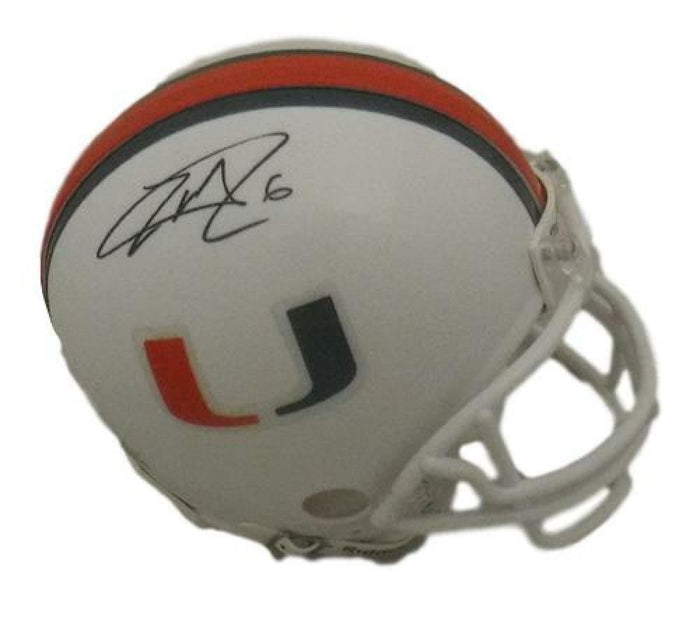 Lamar Miller Signed Miami Hurricanes Riddell Mini Helmet – JSA Authenticated-Powers Sports Memorabilia