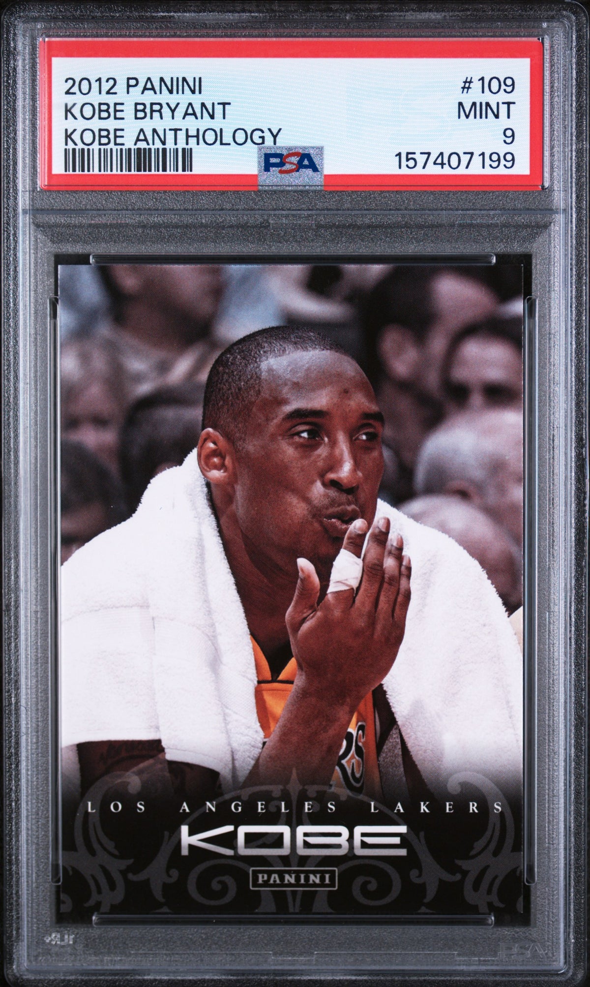 Kobe Bryant 2012 Panini Kobe Anthology Lakers Card #109 PSA 9
