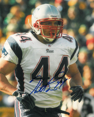 Heath Evans Autographed New England Patriots 8x10 Photo-Powers Sports Memorabilia