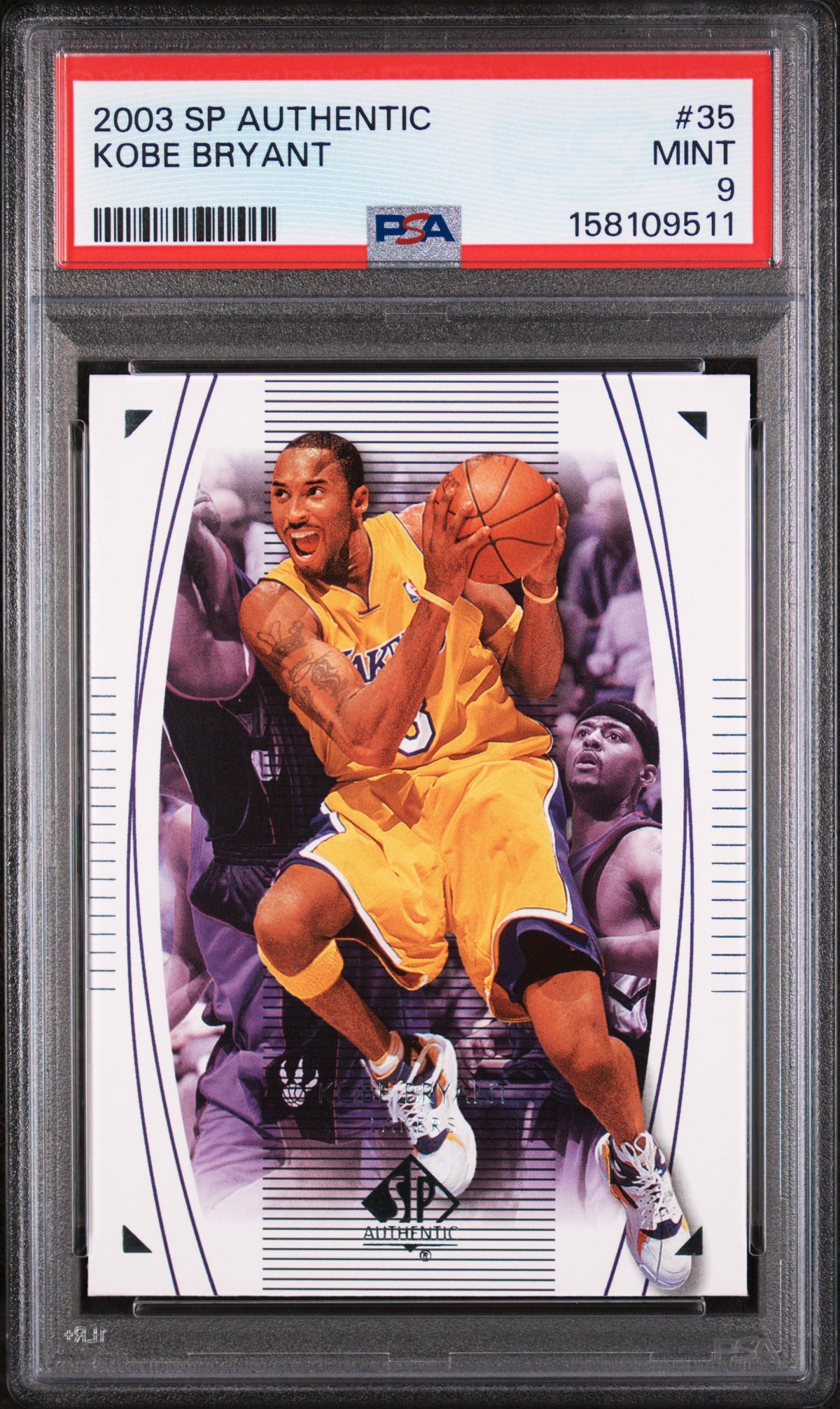Kobe Bryant 2003 SP Authentic Lakers Card #35 PSA 9