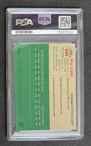 Will Clark 2023 Topps Chrome Orange Card #485 PSA 9 Auto 10 20/25-Powers Sports Memorabilia