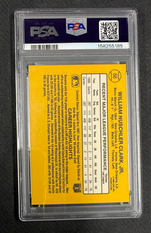 Will Clark 1987 Donruss RC Rookie Card #66 PSA 7 Auto 10 158255185-Powers Sports Memorabilia