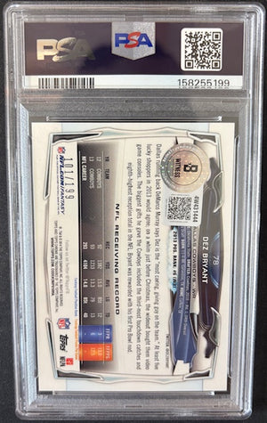 Dez Bryant 2014 Topps Chrome Blue Card #78 PSA 9 Auto 10 101/199-Powers Sports Memorabilia