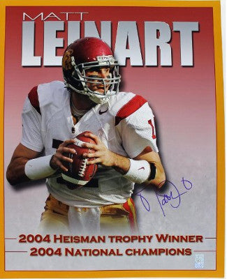 Matt Leinart Autographed 2004 USC Trojans 16x20 Photo Heisman/National Champs - Leinart Hologram-Powers Sports Memorabilia