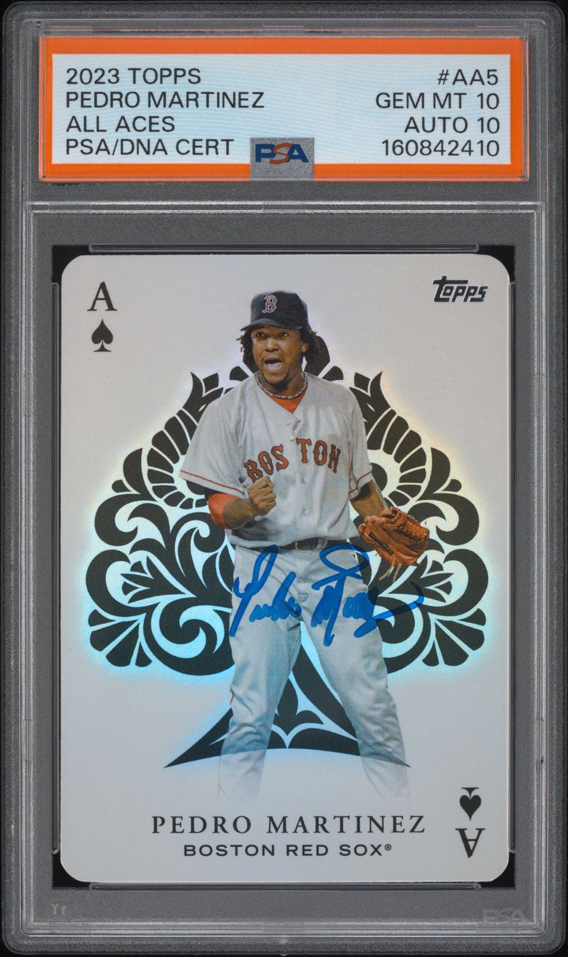 Pedro Martinez 2023 Topps All Aces Card #AA5 PSA 10 Auto 10 Cert #160842410-Powers Sports Memorabilia