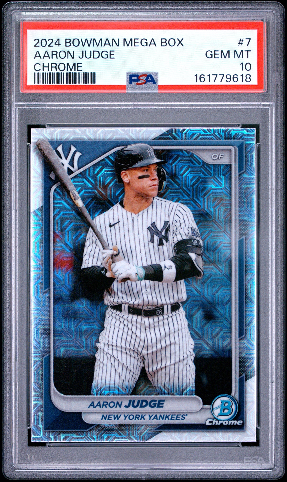 Aaron Judge 2024 Bowman Mega Box Chrome Yankees Card #7 PSA 10