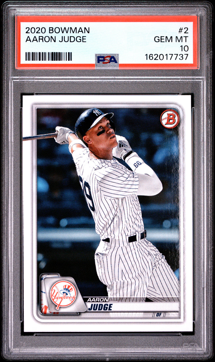 Aaron Judge 2020 Bowman New York Yankees Card #2 PSA 10