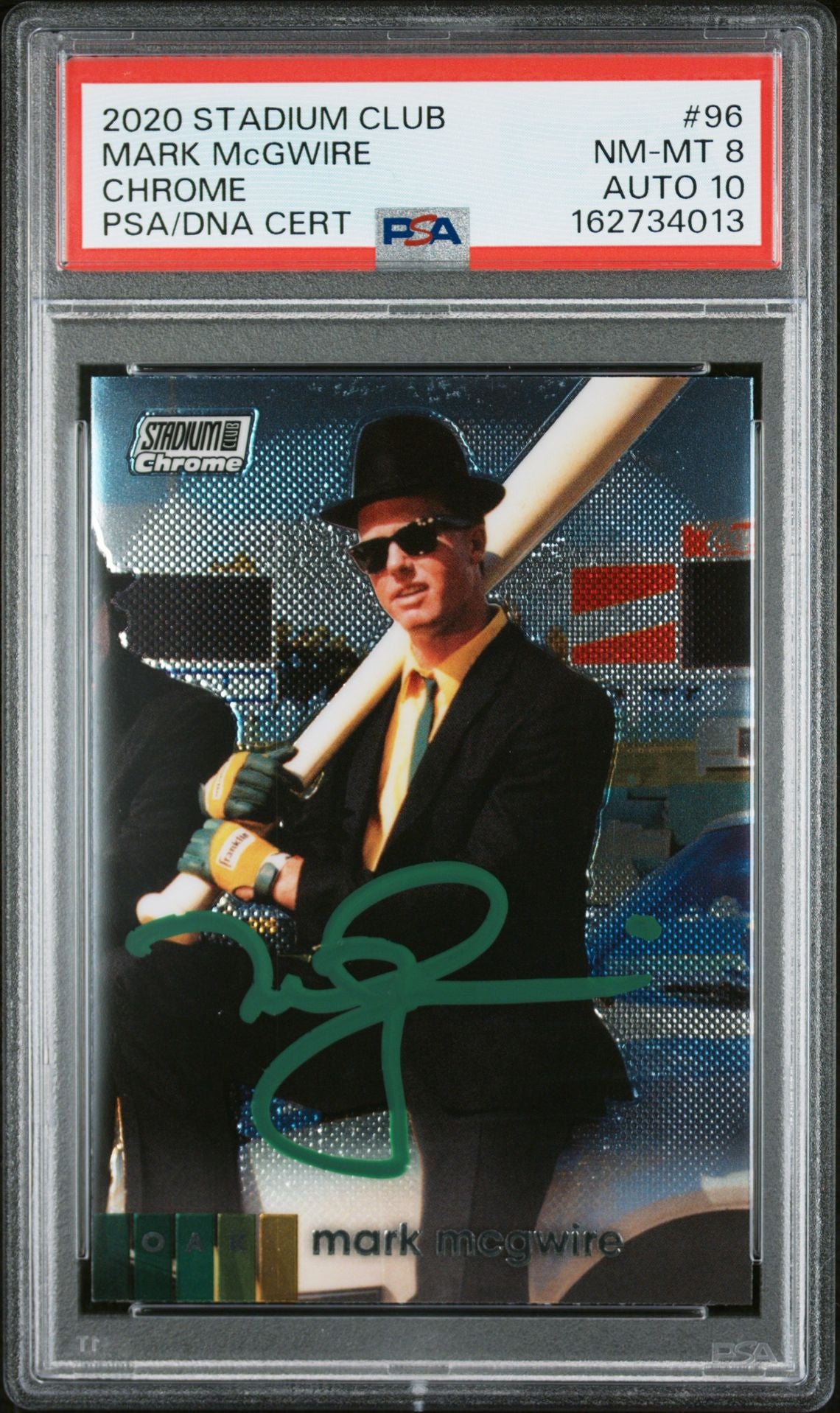 Mark McGwire 2020 Topps Stadium Club Chrome Card #96 PSA 8 Auto 10 62734013-Powers Sports Memorabilia