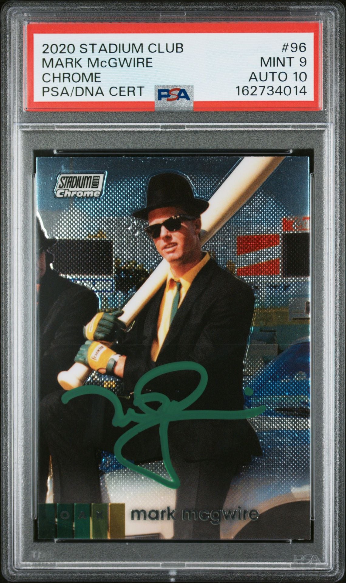 Mark McGwire 2020 Topps Stadium Club Chrome Card #96 PSA 9 Auto 10 62734014-Powers Sports Memorabilia
