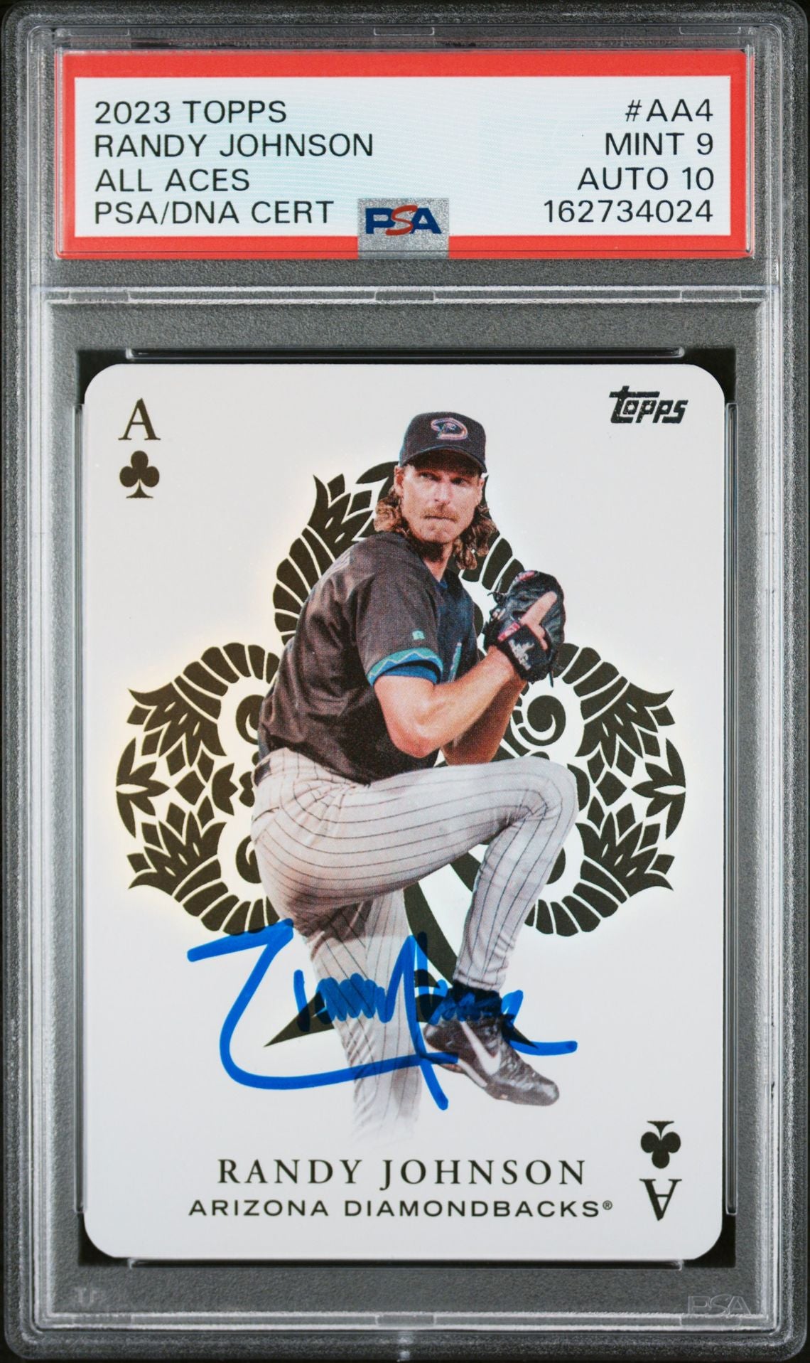 Randy Johnson 2023 Topps All Aces Signed Card #AA4 PSA 9 Auto 10 162734024-Powers Sports Memorabilia