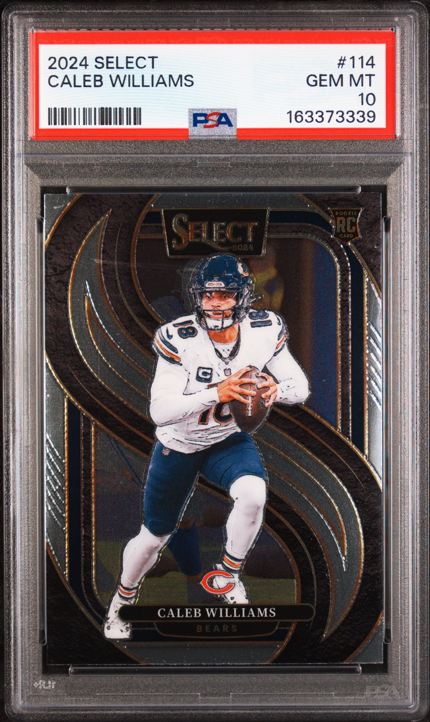 Caleb Williams 2024 Select Football Rookie Card #114 PSA 10-Powers Sports Memorabilia