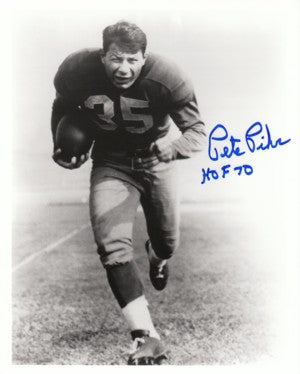 Pete Pihos Autographed Philadelphia Eagles HOF 8x10 Photo-Powers Sports Memorabilia