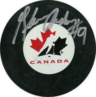 Glenn Anderson Autographed Team Canada Hockey Puck-Powers Sports Memorabilia