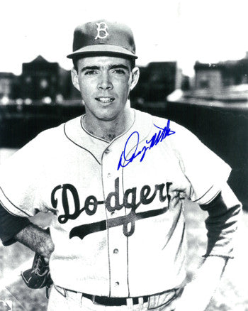 Danny McDevitt Autographed Brooklyn Dodgers B&W 8x10 Photo (deceased)-Powers Sports Memorabilia