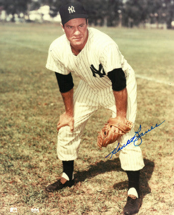Hank Bauer Autographed New York Yankees MLB Licensed 8x10 Photo - COA (7X WS Champ)-Powers Sports Memorabilia