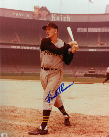 Frank Thomas Autographed Pittsburgh Pirates 8x10 Photo (batting)-Powers Sports Memorabilia