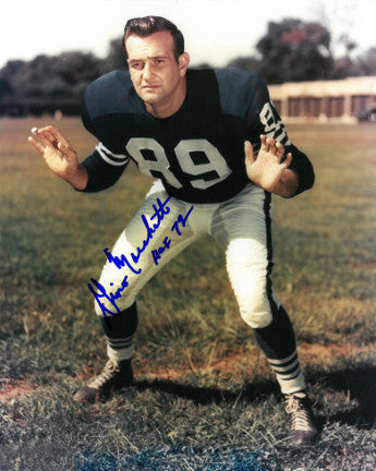 Gino Marchetti Autographed Baltimore Colts 8x10 Photo w/ HOF 72 Inscription-Powers Sports Memorabilia