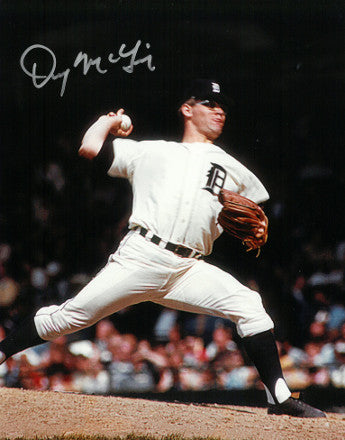 Denny McLain Autographed Detroit Tigers 8x10 Photo (silver sig)-Powers Sports Memorabilia