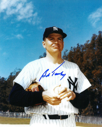 Bob Turley Autographed New York Yankees 8x10 Photo - COA (1958 CY, WS MVP, WS Champ)-Powers Sports Memorabilia