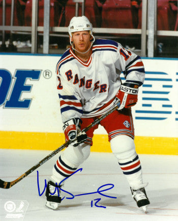 Mike Keane Autographed New York Rangers 8x10 Photo-Powers Sports Memorabilia