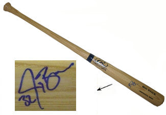 Jay Bruce Autographed Rawlings Blonde Big Stick Bat (New York Mets)-Powers Sports Memorabilia