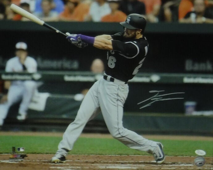 David Dahl Signed Colorado Rockies 16x20 Photo (Horizontal Black) – JSA Authenticated-Powers Sports Memorabilia