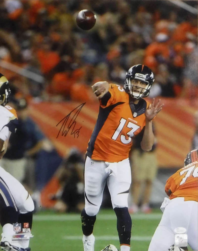 Trevor Siemian Denver Broncos Signed 16x20 Photo - (vs Rams) JSA JSA-Powers Sports Memorabilia
