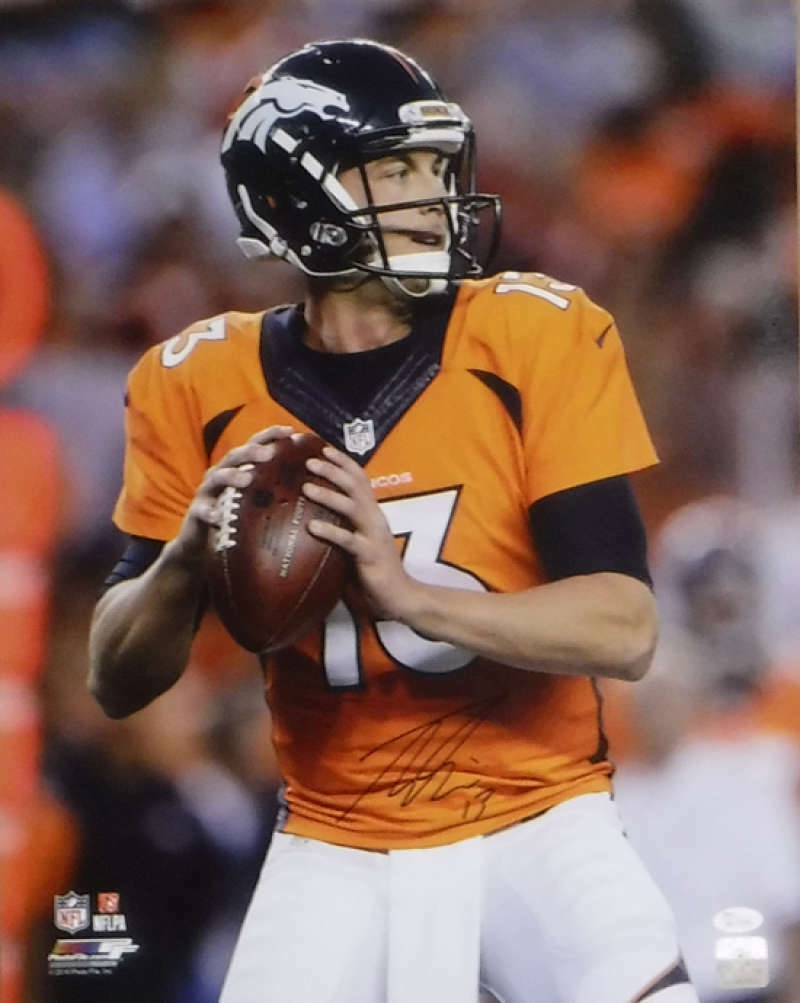 Trevor Siemian Denver Broncos Signed 16x20 Photo - (Solo) JSA JSA-Powers Sports Memorabilia