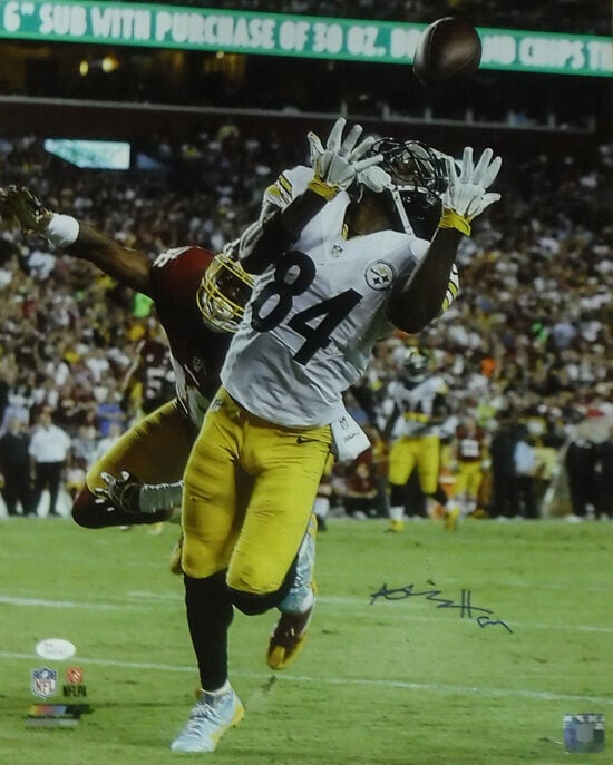 Antonio Brown Pittsburgh Steelers Signed 16x20 Photo - vs Redskins JSA JSA-Powers Sports Memorabilia