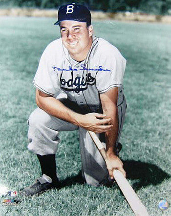 Duke Snider Autographed Brooklyn Dodgers MLB Licensed 16x20 Photo - JSA Hologram (HOF/2X WS Champ)-Powers Sports Memorabilia
