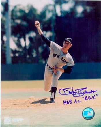 Stan Bahnsen Autographed New York Yankees 8x10 Photo 1968 AL ROY (pitching)-Powers Sports Memorabilia