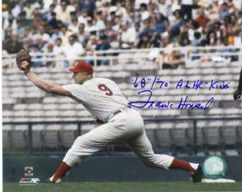 Frank Howard Autographed Washington Senators 8x10 Photo '68 '70 AL HR King (horizontal-blue sig)-Powers Sports Memorabilia
